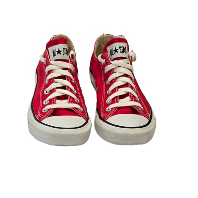 CONVERSE All Star Red Classic Low Top Unisex Sneakers Women 8 Men