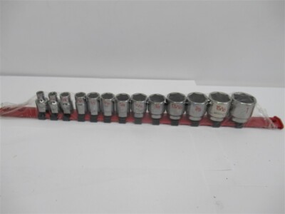 Matco SB136TA , 13 Pc , 3/8'' Drive , 6 Pt , SAE Chrome Socket Set, 1/4'' - 1''