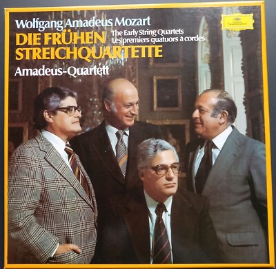 Mozart - Early String Quartets, AMADEUS QUARTET, 4 LP, DGG, STEREO