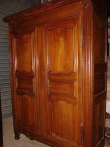 Armoire En Noyer Massif Epoque Regence Ebay