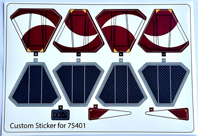 Ersatz Custom Aufkleber für 75401  Replacement Sticker for 75401