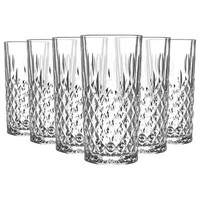 6X Lav Odin Highball-GläSer Groß Glas Wasser Trinkbecher Set 356Ml