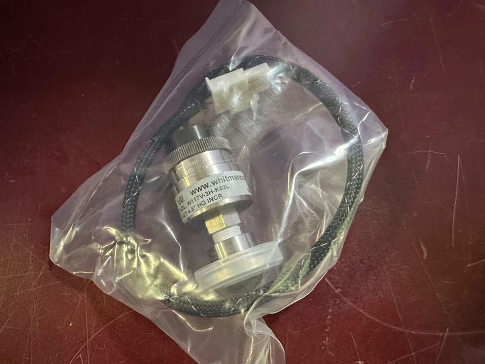 NUEVO Interruptor de vacío de acero inoxidable Whitman Controls W117V-3H-K52L Foto 3 de 4