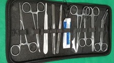 19 US - Military Field Style Medic Instrument Kit Medical Surgical Nurse Dental