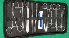 19 US - Military Field Style Medic Instrument Kit Medical Surgical Nurse Dental