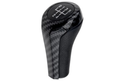 SCHALTKNOPF SCHALTKNAUF 5- GANG CARBON für BMW E60 E61 E65 E81 E83 E53 X1 X3 X5