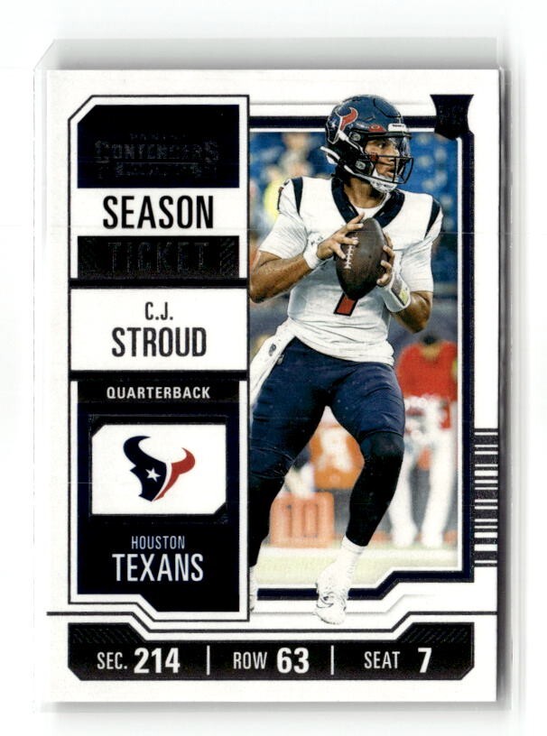 2023 Panini Contenders - Season Ticket #40 C.J. Stroud (RC) ST1