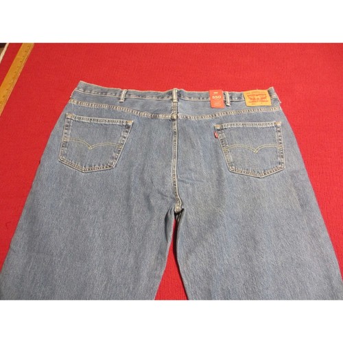LEVI 550 BLUE JEANS NWT RELAXED BIG AND TALL 52 X 32 - Picture 3 of 5