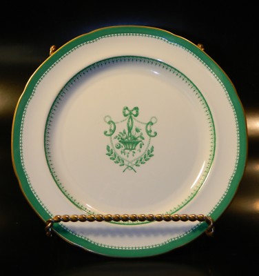 Spode NEWBURYPORT GREEN Gold No Verge Reg Salad Plate(s) 1962-1971  Excellent!