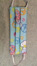 Handmade Fabric Face Mask - Reusable Snoopy Peace