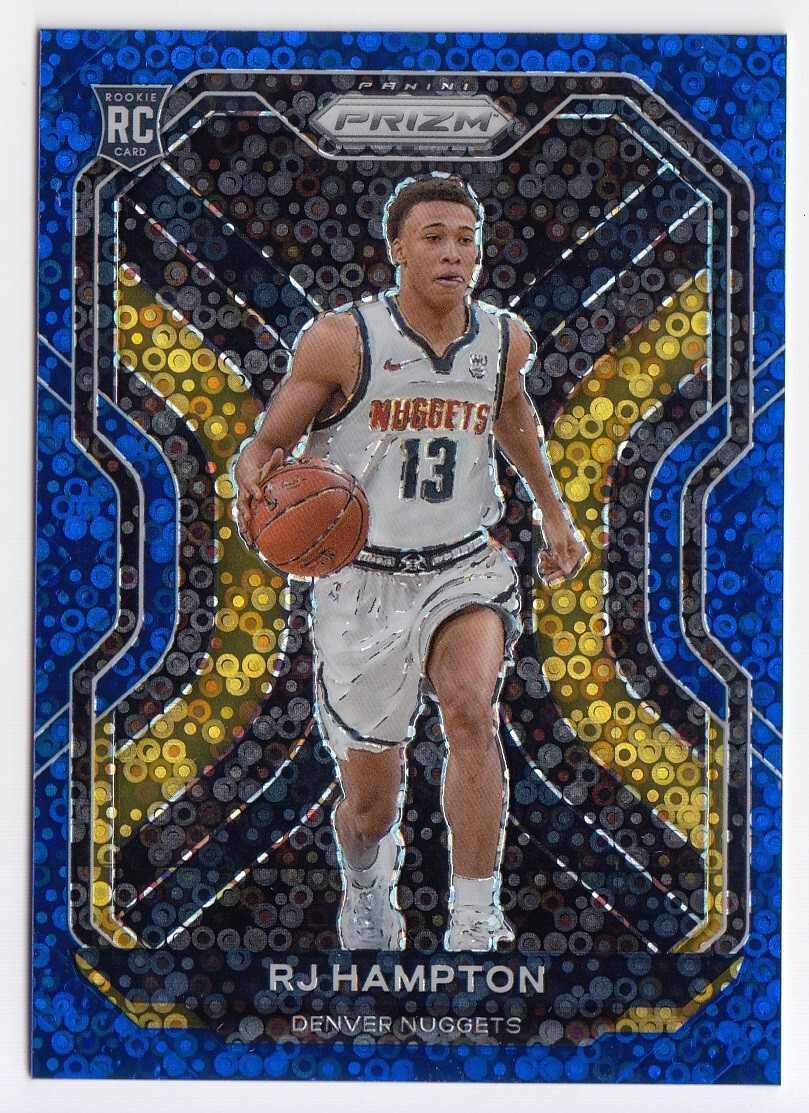 R.J. Hampton 2020-21 Panini Prizm #286 Blue Fast Break Disco /175 Nuggets 84952