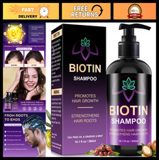 Biotin Hair Growth Shampoo - Thickening, Oil Control, Sulfate-Free, 10.1 Fl Oz