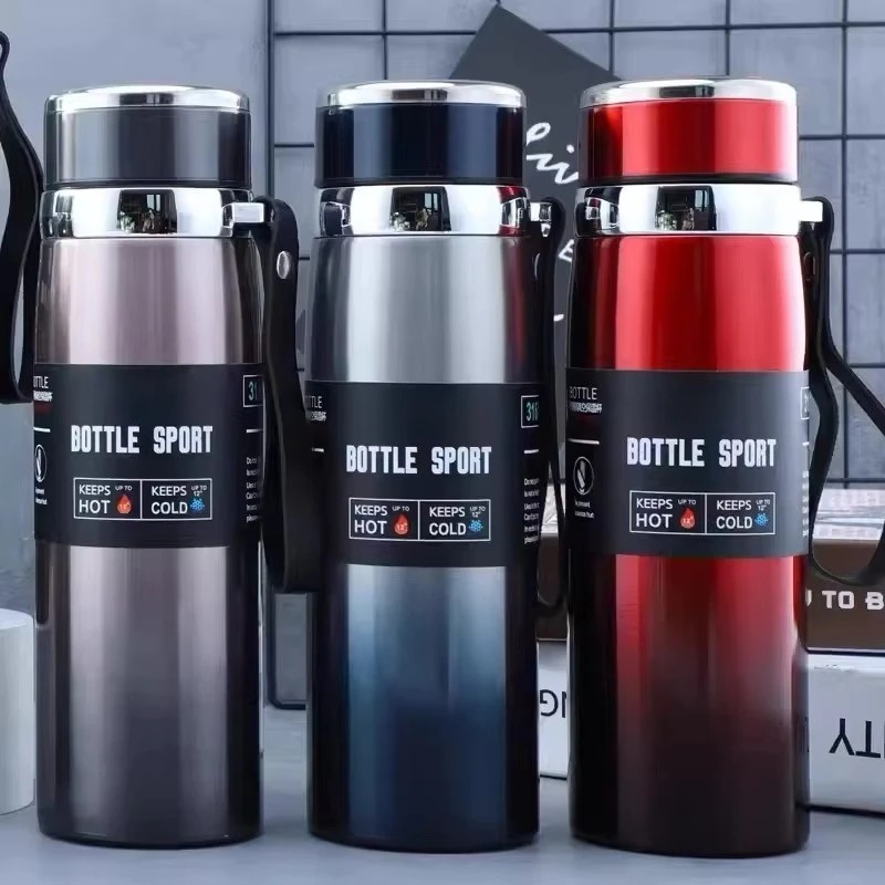 1L Thermal Water Bottle Keep Cold and Hot Vacuum Flasks Stai