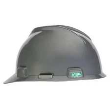 Msa Safety 484340 V-Gard Front Brim Hard Hat, Slotted, Cap Style, Type 1, Class