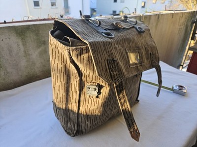  NVA STURMGEPÄCK  w a s s e r d I c h t   DDR TASCHE RUCKSACK STRICHTARN 