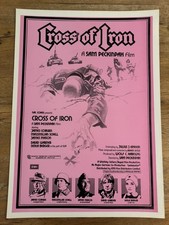 Cross of Iron Original South African movie poster Johannesburg Rare