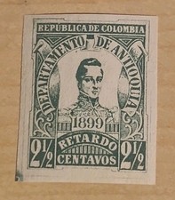 Colombie  - Timbre Ou Entier Découpé  - 1899