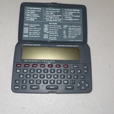 Franklin Language Master LM-2015 Dictionary Thesaurus Electronic 1989 Works 