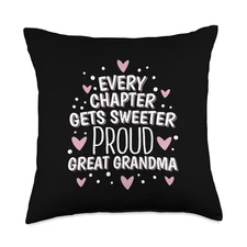 18x18 Multicolor Mom Grandma Throw Pillow, Gift, Decorative, Case, Couch, Bed