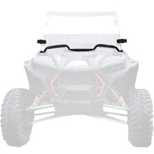 Clear Half Heavy Duty Scratch Resistant Windscreen with Two Clamps Compatible...