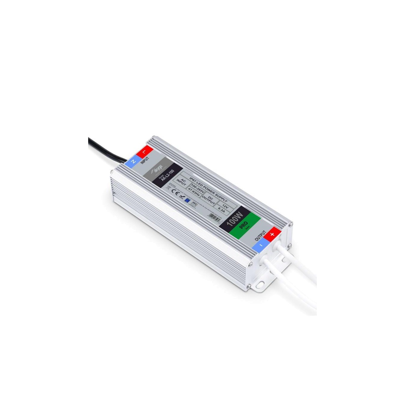 Pulse Power Supply Hermetic for LED 12V/ 8.3A 100W AK-L2-100