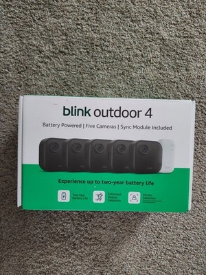 Blink Outdoor 4 Wireless Smart Security Camera 5-Camera System New In Box