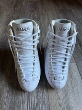  WORN ONCE Aura Sky 100 - Size 230C Women's Figure Skate Boots White