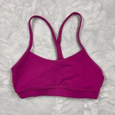 Lululemon Women  s Flow Y Nulu Bra Light Support Sonic Pink Size 4