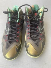 Nike Lebron King's Pride (2013) Gold Green Black 616175-700 Size 10.5 Preowned