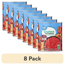 8 pack Great Value Crushed Tomatoes with Tomato Puree, 28 oz