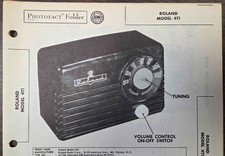 ROLAND MODEL 4T1 AM RADIO PHOTOFACT