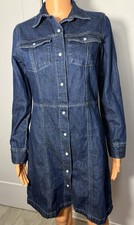 Gap Women's Denim Western Mini Button Down Dress, Size Xs