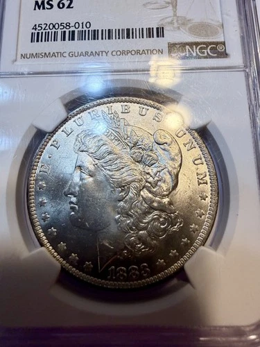 1883-O $1 Morgan Silver Dollar ANACS MS62 Old Small Holder BU Uncirculated