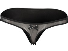 CHANTAL THOMASS Black Mesh Thong T00670 BNWT