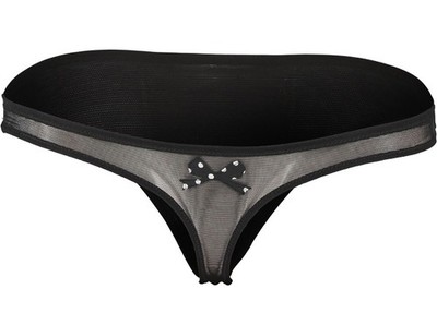 CHANTAL THOMASS Black Mesh Thong T00670 BNWT