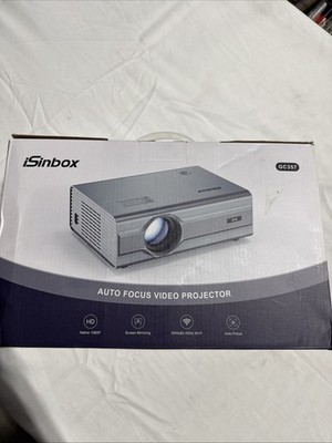 iSinbox 4K Projector WiFi 6, Bluetooth, 25,000 Lumens, 1080P, Auto Focus, 6p