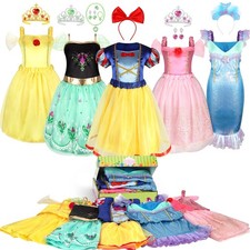 Share HAMSILY Princess Dress Up Clothes for Little Girls: 3-6 year old, Colorful