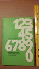 NUMBER THEORY: AN INTRODUCTION TO ALGEBRA By Fred Richman Hardcover Vintage 1971