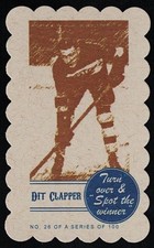 DIT CLAPPER -SPOT THE WINNER Hockey Card w/ DECKLE Edge- BOSTON BRUINS