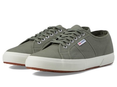 Classic Superga Cotu Sneakers 2750 Canvas Shoes Grey Greenish Men 6 ,Women 7.5