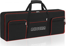 AKOZLIN Electric Piano Keyboard Case Keyboard Gig Bag 49 Key with Adjustable Str