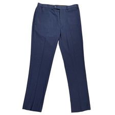 NEW Calvin Klein Slim Fit Dress Pants Men  s 36x32 Navy Blue Stretch