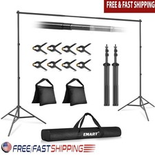 Backdrop Stand 10x7ft Photo Studio Adjustable Background Stand Support Kit