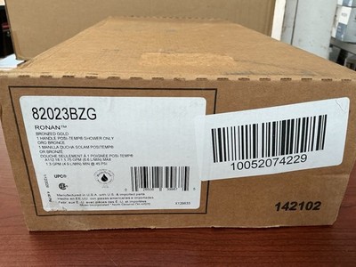 NEW Moen Ronan 82023BZG Posi-Temp Shower Trim Bronzed Gold W/Valve B48