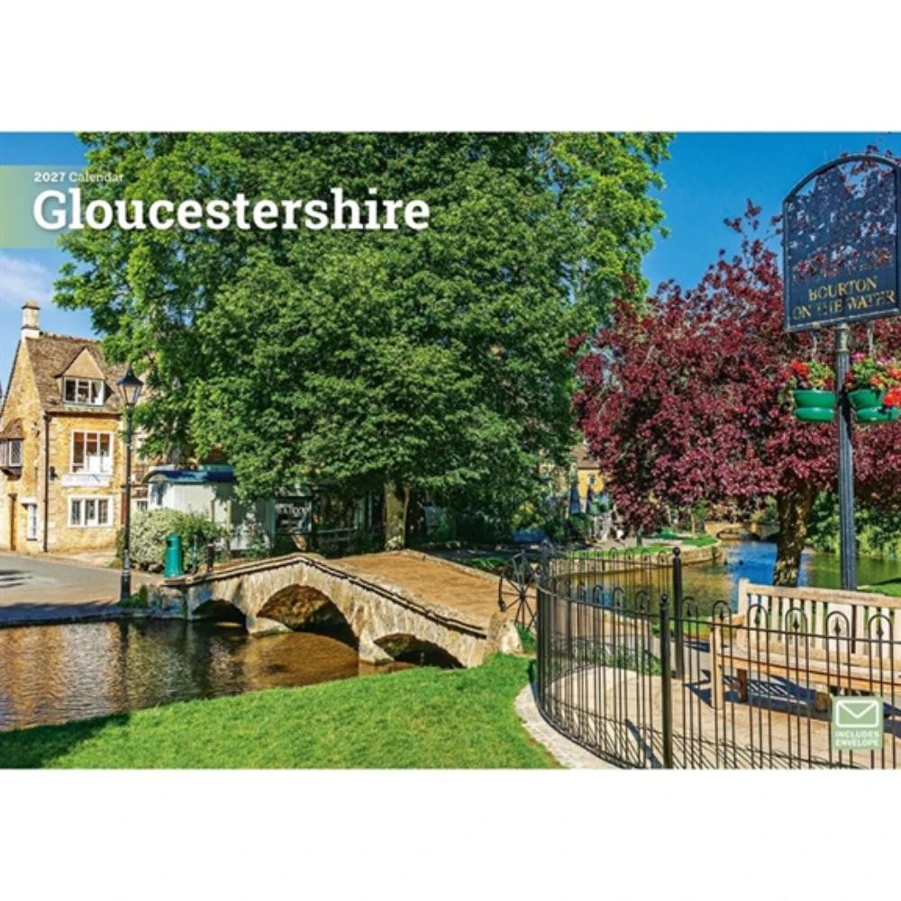 Gloucestershire A4 Calendar 2027, Wall Calendars, Month To View, Travel, Gift - Image 3