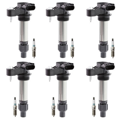 Denso 6 Ignition Coil 6 Iridium Spark Plugs Kit For Acadia ATS Camaro CTS V6