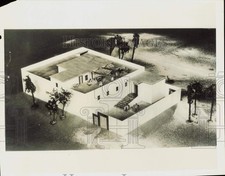 1935 Press Photo Model of an Ancient Egyptian House - nei49334
