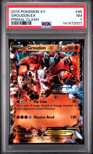 Groudon-EX graded PSA 7 for sale on eBay