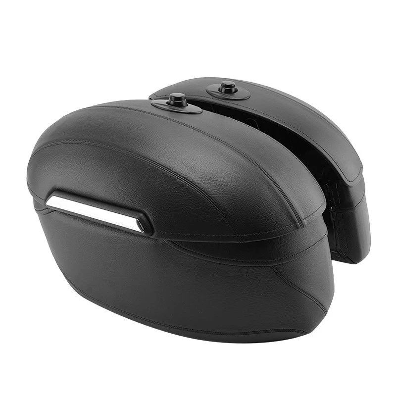 Hard Bags Saddlebags & Heavy Duty Mounting Kit For Harley Sportster 883 1200 04+ - Image 2 of 4