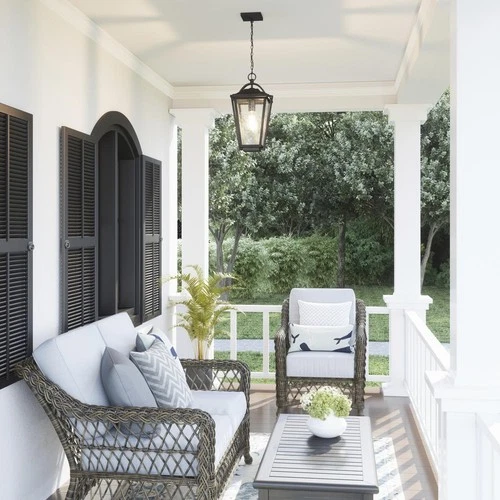 Quoizel DRS1911EK OPEN BOX Darius Outdoor Pendant or Chandeller Earth Black - Picture 8 of 9